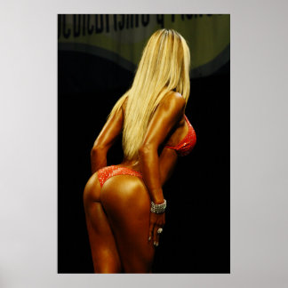 Professioneel fitness Vrouw Poster