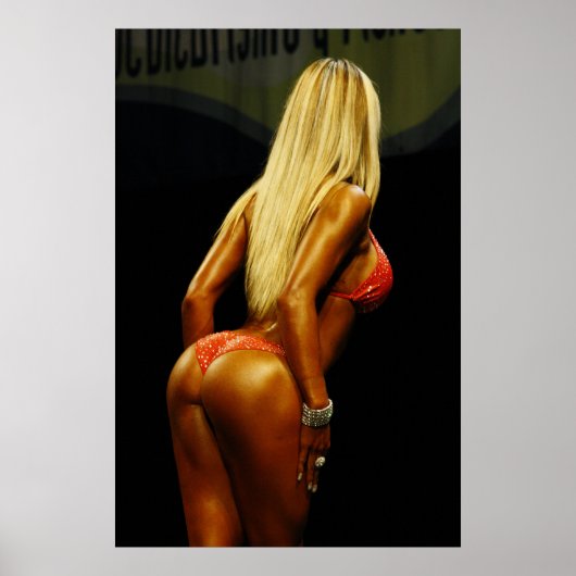 Professioneel fitness Vrouw Poster (Voorkant)