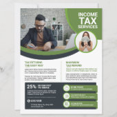 Professioneel Flyer Sjabloon voor Inkomstenbelasti (Voorkant)
