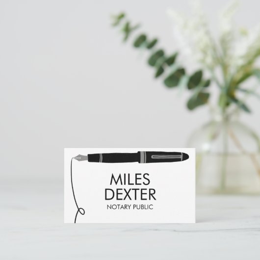 Professioneel fontein-penbord Logo Visitekaartje (Staand voorkant)