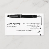 Professioneel fontein-penbord Logo Visitekaartje (Achterkant)