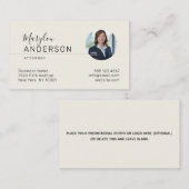 Professioneel (FOTO INVOEGEN) - UNISEX Visitekaartje (Voorkant / Achterkant)