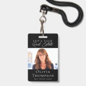 Professioneel foto onroerend goed badge (Voorzijde met lanyard)