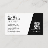 Professioneel Foto QR Code Bedrijf Uw Logo Visitekaartje (Achterkant)