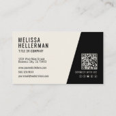 Professioneel Foto QR Code Bedrijf Uw Logo Visitekaartje (Achterkant)