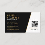 Professioneel Foto QR Code Bedrijf Uw Logo Visitekaartje (Achterkant)