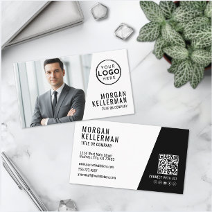 Professioneel Foto QR Code Bedrijf Uw Logo Visitekaartje