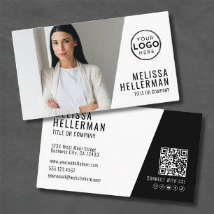 Professioneel Foto QR Code Bedrijf Uw Logo Visitekaartje