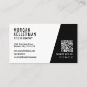 Professioneel Foto QR Code Bedrijf Uw Logo Visitekaartje (Achterkant)