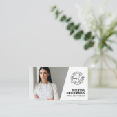 Professioneel Foto QR Code Bedrijf Uw Logo Visitekaartje (Staand voorkant)