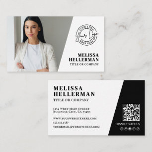 Professioneel Foto QR Code Bedrijf Uw Logo Visitekaartje