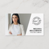 Professioneel Foto QR Code Bedrijf Uw Logo Visitekaartje (Voorkant)