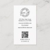 Professioneel Foto QR Code Bedrijfslogo Verticaal Visitekaartje (Achterkant)