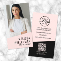 Professioneel Foto QR Code Logo Verticaal Roze