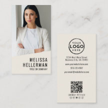 Professioneel Foto QR Code Logo Verticaal