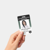 Professioneel fotobadge - Groen Badge (Handheld)