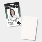 Professioneel fotobadge - Groen Badge (Voor- en achterkant)