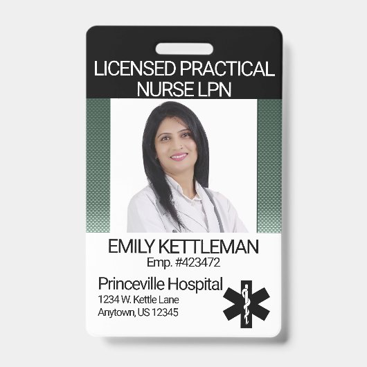 Professioneel fotobadge - Groen Badge (Voorzijde)