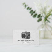 Professioneel Fotograaf camera logo Fotografie  Visitekaartje (Staand voorkant)