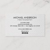 Professioneel Fotograaf camera logo Fotografie  Visitekaartje (Achterkant)