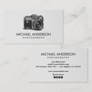 Professioneel Fotograaf camera logo Fotografie Visitekaartje