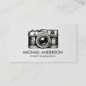 Professioneel Fotograaf camera logo Fotografie Visitekaartje (Voorkant)