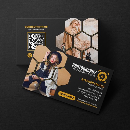 Professioneel Fotograaf QR Code Fotografie Visitekaartje