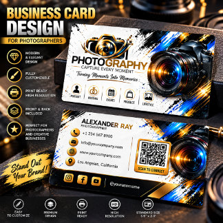Professioneel Fotograaf Visitekaartje | LOGO TOEVO