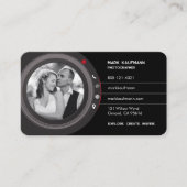 Professioneel Fotografie Camera Lens Visitekaartje (Voorkant)