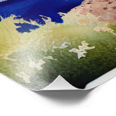 Professioneel fotopapier (Satin) Oia Santorini Foto Afdruk (Hoek)