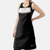 Professioneel (gastronomie) half zwart half wit schort (Insitu)