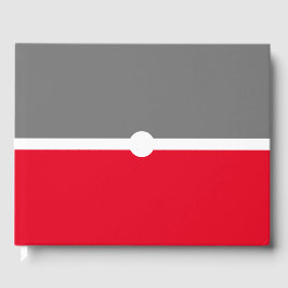 Professioneel Gebardeerd Helder Rood Grijs Kleuren Gastenboek