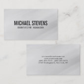 Professioneel gebold tekst grijs stijlvol visitekaartje (Voorkant / Achterkant)