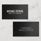 Professioneel gebold tekst grijs zwart stijlvol visitekaartje (Voorkant / Achterkant)