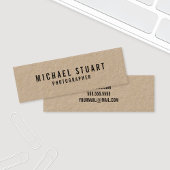 Professioneel gebold tekstkraftpapier mini visitekaartje