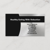 Professioneel geborsteld staal, voorzijde, aangepa visitekaartje (Voorkant)