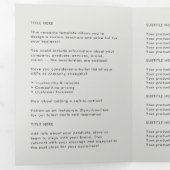 Professioneel Gebrand Gray Vouwbrochure Drieluik Kaart (Binnenzijde eerst)