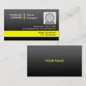 professioneel geel 2 visitekaartje (Voorkant / Achterkant)