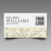 Professioneel Geel & Grijs QR Code Logo Visitekaartje