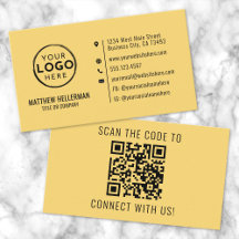 Professioneel Geel QR Code Logo