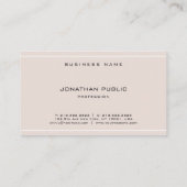 Professioneel gegoten lettertype, stijlvol, stijlv visitekaartje (Achterkant)