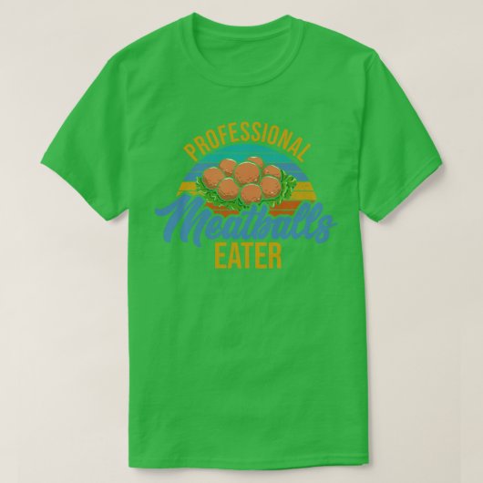 Professioneel gehaktbal eetmachine t-shirt (Design voorkant)
