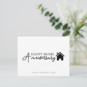 Professioneel Gelukkig Thuis Jubileum Vastgoed Briefkaart (Staand voorkant)