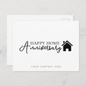 Professioneel Gelukkig Thuis Jubileum Vastgoed Briefkaart (Voorkant / Achterkant)