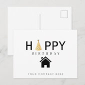 Professioneel Gelukkig Verjaardag Vastgoed Briefkaart (Voorkant / Achterkant)