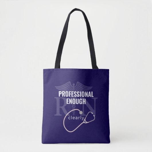 Professioneel Genoeg | Verpleegster Tas | Ploegend (Voorkant)