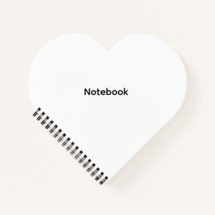Professioneel Gepersonaliseerd Modern Hartvormig Notitieboek