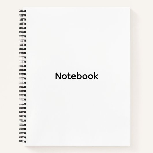 Professioneel Gepersonaliseerd Modern Minimalistis Notitieboek (Voorkant)