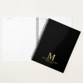 Professioneel, gepersonaliseerd monogram en naam planner (Display)