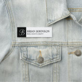 Professioneel gepersonaliseerd monogram en naampla naamplaatje (In situ)